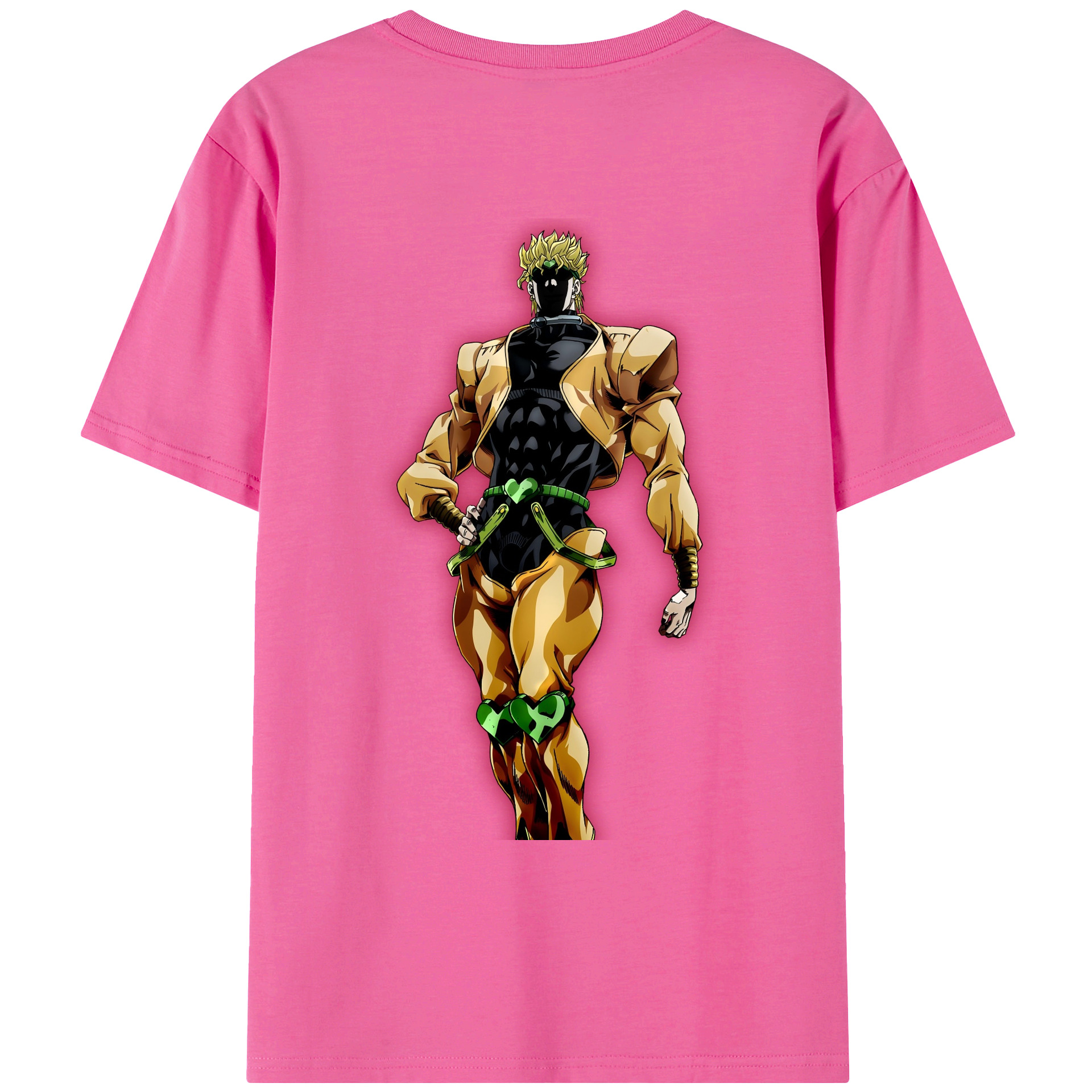（画像用） ジョジョの奇妙な冒険 ディオ?ブランドー JoJo's Bizarre Adventure Dio Brando レディース半袖Tシャツ(バックプリント)